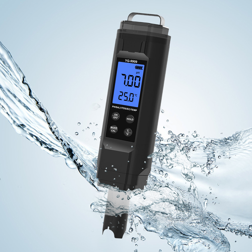 Ec Meter Digital - 5-in-1 Digital Water Quality Tester Pen
