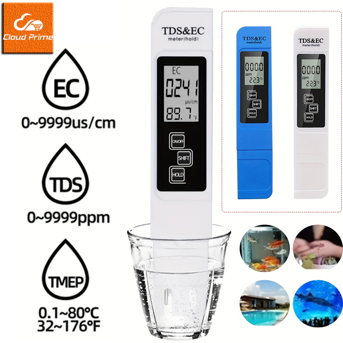 Ec Meter Digital - 3in1 Water Quality Detection Pen Household