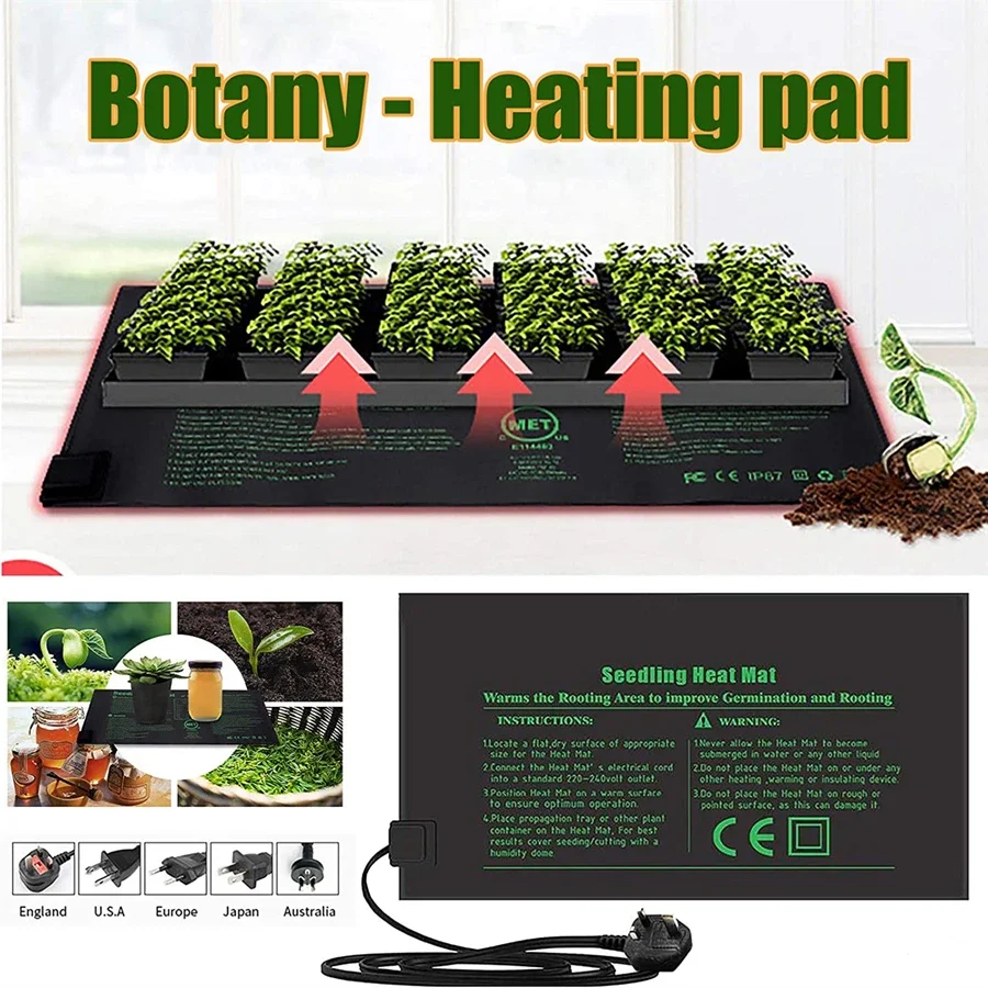 4 Sizes 220V EU Plug Seedling  - đánh giá và giá Seedling Heat Pad