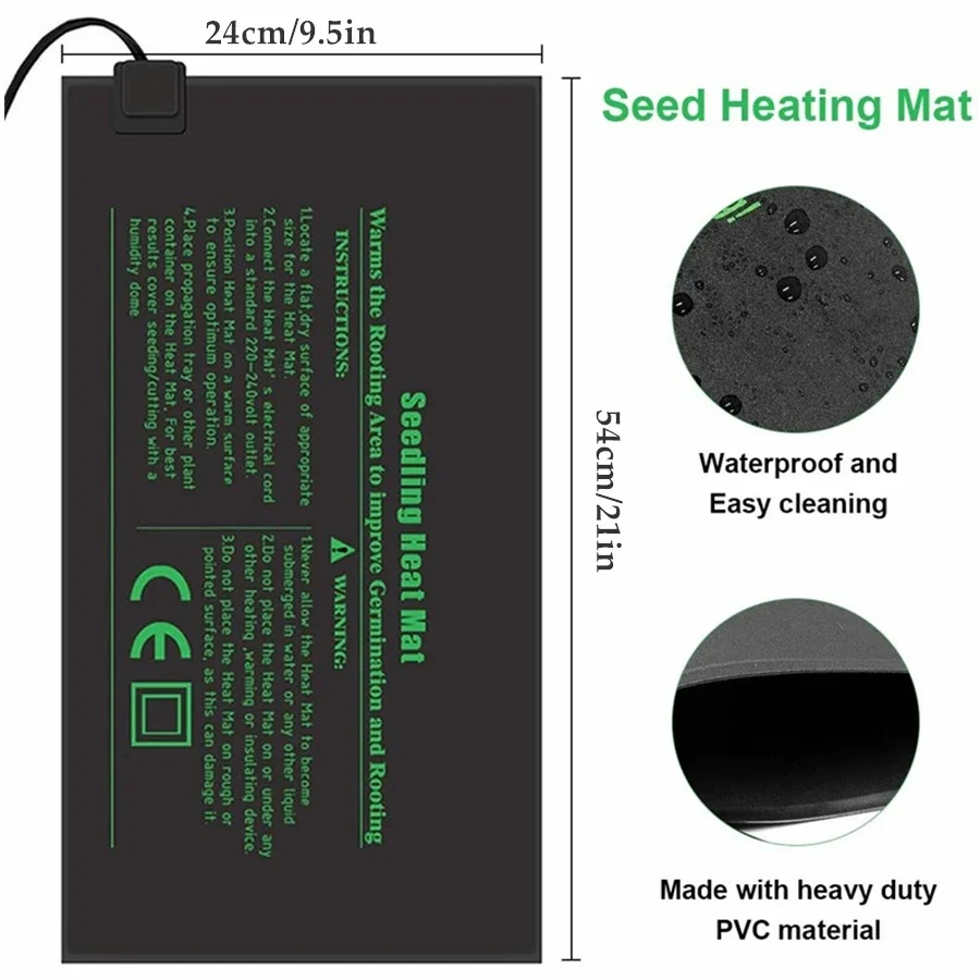 4 Sizes 220V EU Plug Seedling  - đánh giá và giá Seedling Heat Pad