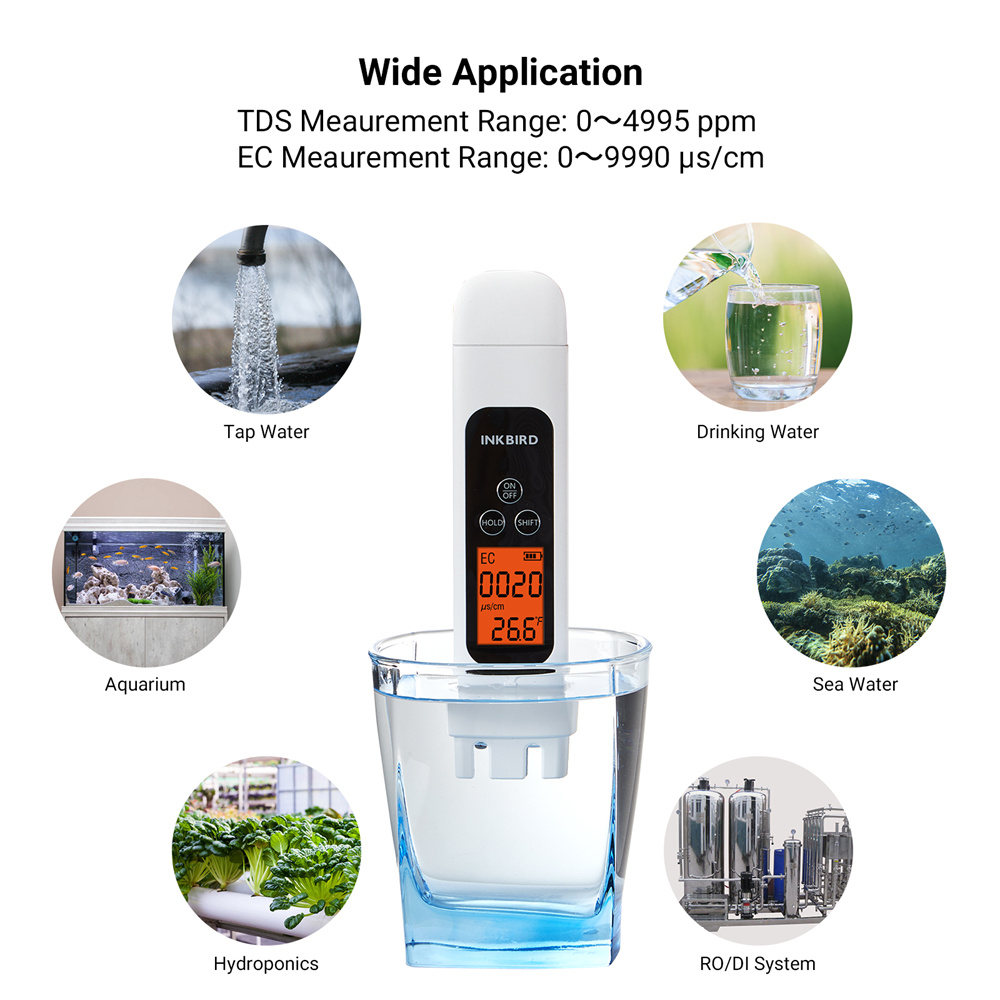 INKBIRD Water Quality Tester T - đánh giá và giá Ec Meter Digital
