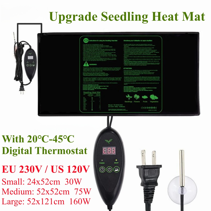 3 Sizes Upgrade Seedling Heat  - đánh giá và giá Seedling Heat Pad