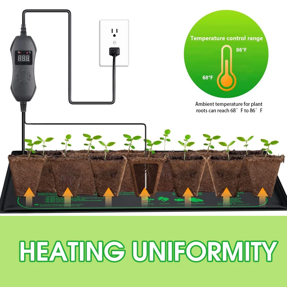 50W EU-US/UK/AU Adjustable The - đánh giá và giá Seedling Heat Pad