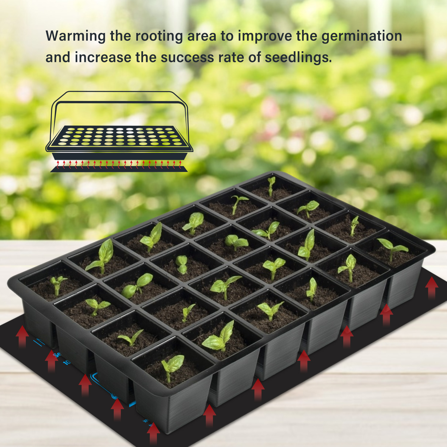 20.75X10CM EU/Mỹ/Anh/Âu Cắm Câ - đánh giá và giá Seedling Heat Pad
