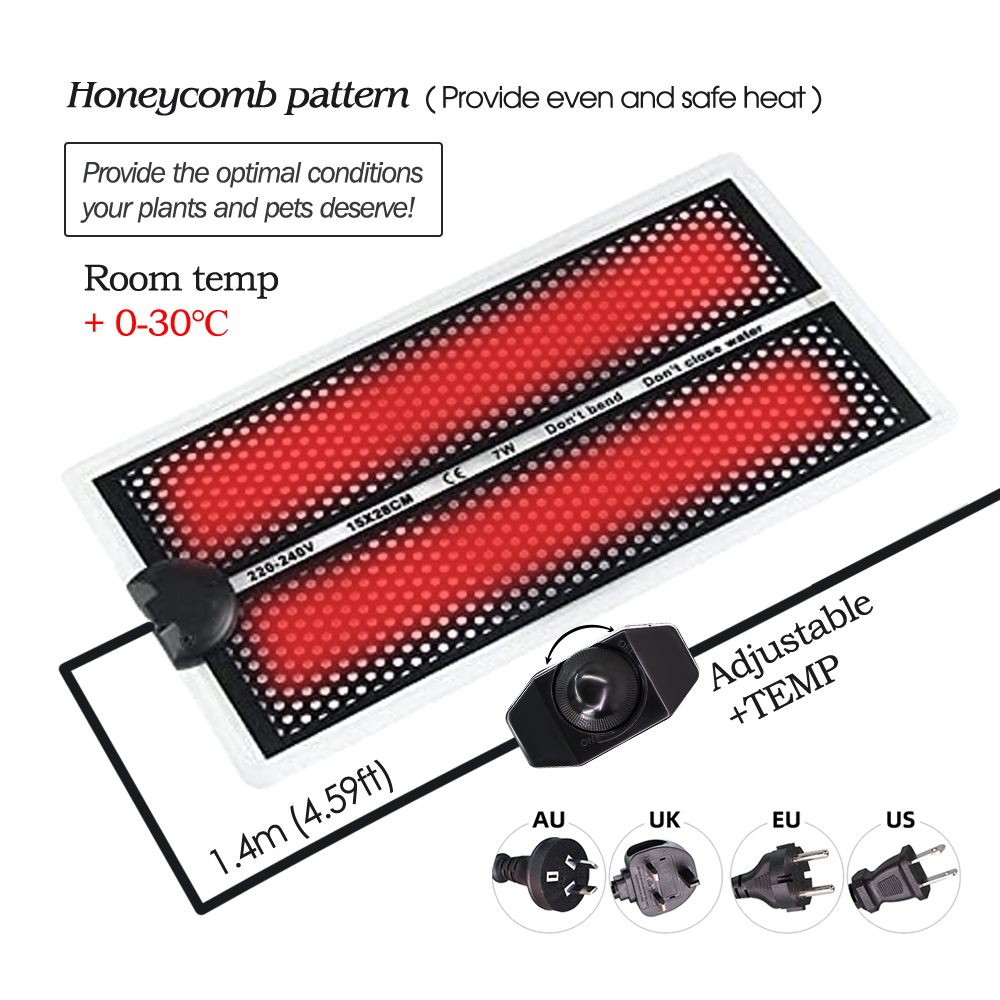 5-20W Garden Seedlings Heating - đánh giá và giá Seedling Heat Pad